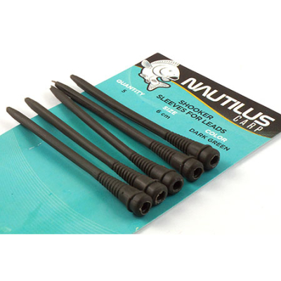 Сменная вставка для грузил Nautilus Shooker Sleeves For Leads 6см Dark Green*