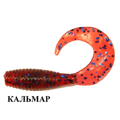 Силиконовая приманка Crazy Fish Angry Spin 1" 20-25-73-6 кальмар цв.цв. blue ruby (синий рубин)