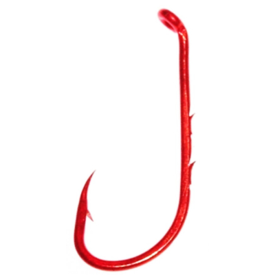 Крючок Daiichi Bait Holder Down Eye, 9 шт. в уп., цвет Red №6
