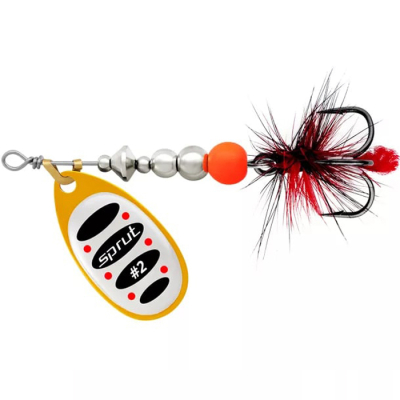 Блесна вращающаяся Sprut Alba Ball System Spinner #2 (5,5g/OSBK)