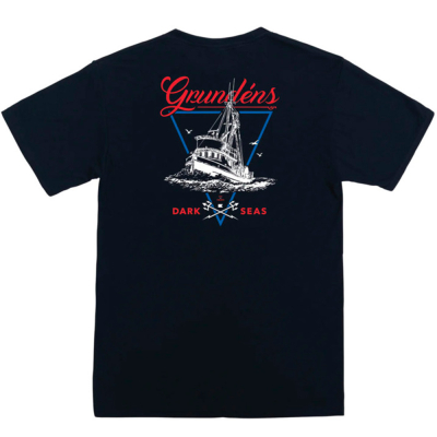 Футболка Grundens Dark Seas X Grundens Long Range T-Shirt, Black, XXL