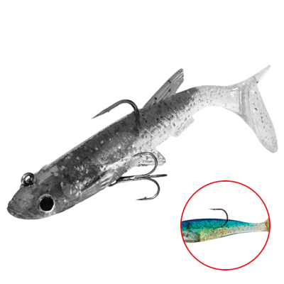 Силиконовая приманка оснащенная Mikado Crystal Fish WXH-65-8см цв. 64 (1уп.-2шт.)