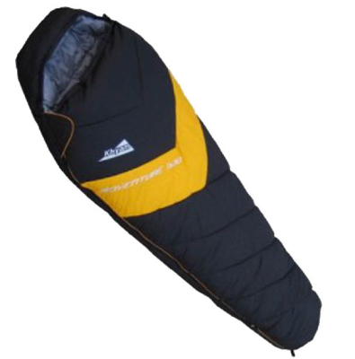 Спальный мешок Campus Adventure 300 XL L-zip (кокон -8С, 230Х85Х60 см) цвет black/beige