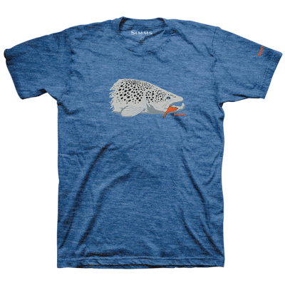 Футболка Simms Kype Jaw T-Shirt, L, Royal Heather