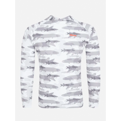 Футболка Pike Sunshield Hoodie Print CamoGrey р. XL