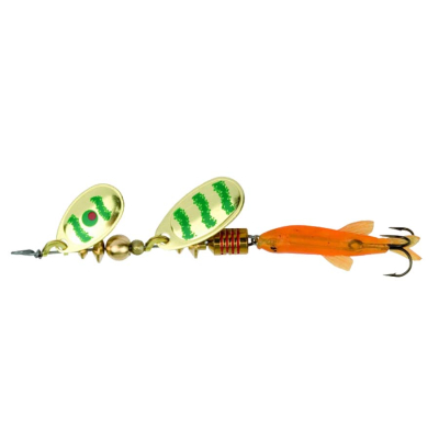 Блесна вращающаяся Mepps Tandem Perch OR/VERT