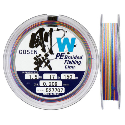 Шнур Gosen W4 braid 150м Multi Color #3