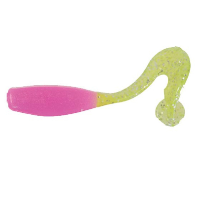 Силиконовая приманка Gene Larew Bobby Garland 2.5" Stroll R цв. #0633 BUBBLE GUM/CHARTREUSE SILVER