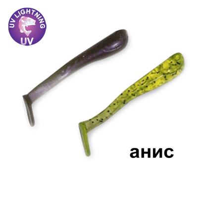 Силиконовая приманка Crazy Fish Nano Minnow 1.1" 68-27-54/67-1 анис цв. green acid (зеленая кислота) / olive pearl (оливковый перламутр)