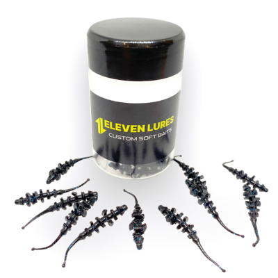 Силиконовая приманка 11Lures Micro Trap 1.5 - Electric Black