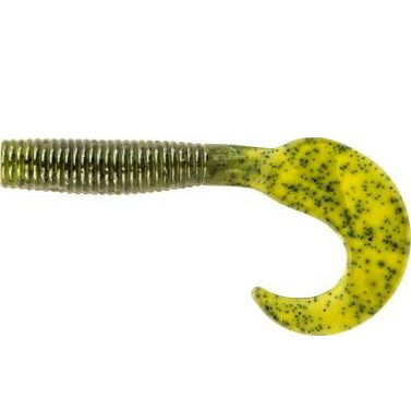 Мягкая приманка Allvega Flutter Tail Grub 2.5см 0,5г цв. Green pumpkin