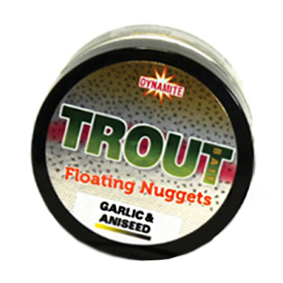 Наггетсы форелевые плавающие Dynamite Baits Two Tone Floating Nugget -  Garlic/Aniseed (Чеснок/Анис)