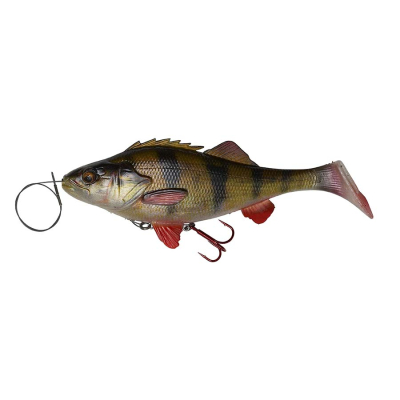 Мягкая приманка Savage Gear 4D Line Thru Perch Shad 200 (20см, 100гр.) Slow Sink цв. Perch