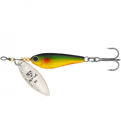 Блесна вращающаяся Sprut Alpina Long Spinner #2 (9g/GGR)