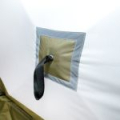 Палатка зимняя куб "Следопыт" 2,1 х2,1 м, Oxford 210D PU 1000, S по полу 4,4 кв.м, цв. оливковый/белый (PF-TW-27)