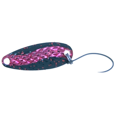 Блесна колебл. Mukai Iwana Special Color 2.5g цв. #8 Gold Plated S Neon Red & Black