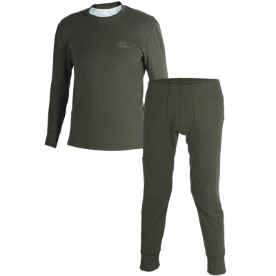 Термобельё мужское ХСН "Shooter" (9931-6) (фуфайка, кальсоны), рибана, хаки 52/170-176