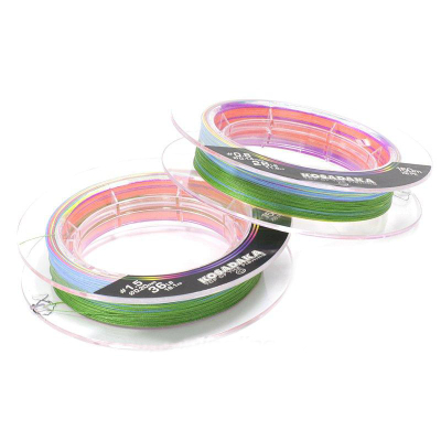 Леска плетеная Kosadaka Super PE X8 150м Multicolor 0,12мм, 9,6кг BSLX8-MLT-012-150