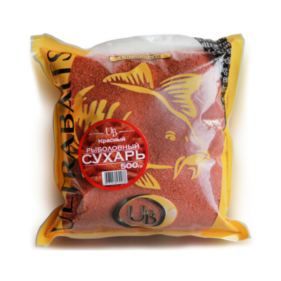 Сухарь рыболовный Ultrabaits (КРАСНЫЙ) 500гр