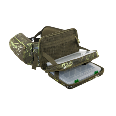 Пояс разгрузочный Aquatic ПР-04ГР с коробками fisherbox (цвет: green river)