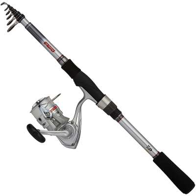 Комплект спиннинг, катушка, леска Daiwa Go Fishing SS Type-2 ( тест 7 - 40 гр., 2,4 м)