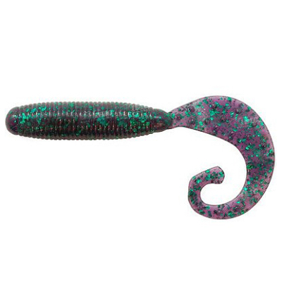 Силиконовая приманка Reins Fat G Tail Grub 2" цв. 012 Junebug