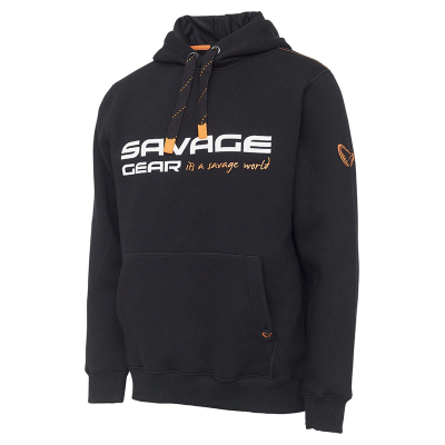 Толстовка Savage Gear Cosmo Hoodie Black Ink р.XL, арт.73700