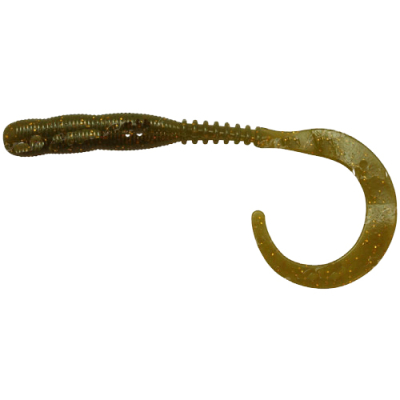 Силиконовая приманка Reins Curly Curly 4" цв. 035 Green Sparkle