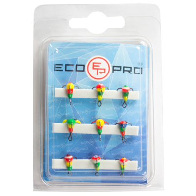 Тройник-капля EcoPro б/цеп.на крюч. Saikyo 210-306 All Color-12 (9шт.)