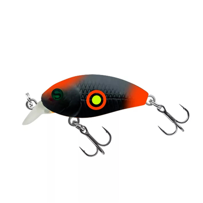 Воблер "Sprut" Rini Crank 32F (Floating/32mm/2,7g/0,1-0,6m/MBKRD) + Два Одинарных Крючка (S-75M #6)