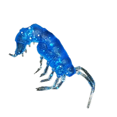 Силиконовая приманка RuBaits Shrimp 0,7"- 17 - Морозный синий