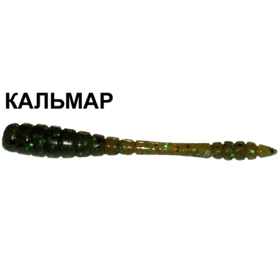 Силиконовая приманка Crazy Fish Tipsy 9-5-42-6 кальмар цв. green pumpkin bl. (зеленая тыква син.)