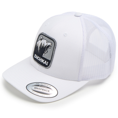 Кепка с сеткой 6P Volga Baits Dichka! Roar #White/Black&Grey