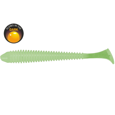 Силиконовая приманка Forsage Tasty worm 3.2" 8 см #026 GLOW (9 шт)