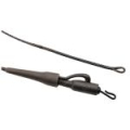 Монтаж с безопастной клипсой Korda Basix Lead Clip Leaders 50cm Camo green 50lb (KBX020)