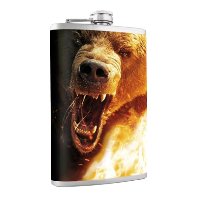Фляжка Медведь 240 мл Helios (HS-F-B-A21-1)
