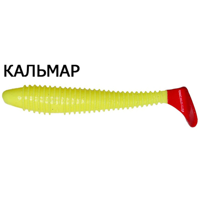 Силиконовая приманка Crazy Fish Vibro Fat 4" 14-100-6RT-6 кальмар цв. 6RT