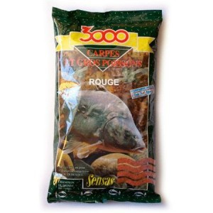 Прикормка Sensas 3000 Carp Rouge 1кг