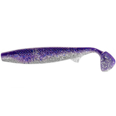 Силиконовая приманка Helios Pike King 6.3"/16 см Silver Sparkles & Fio 3шт (HS-37-036)