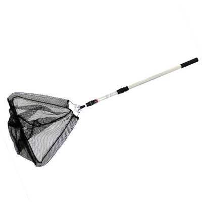 Подсачек складной телескопический Namazu L-180 см, треугольный обод 70 см, нейлон
