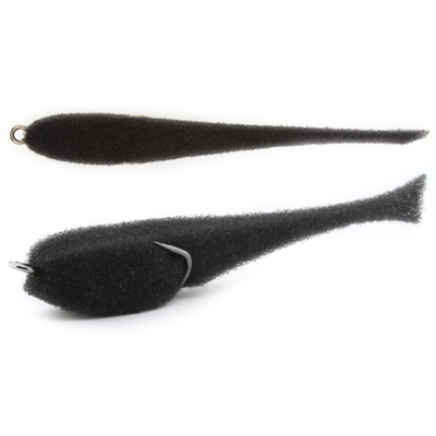 Мормыш Классическая Поролоновая рыбка с поджатым двойником 9 см, цв. 28, 3 шт/упак