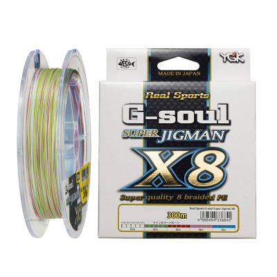 Шнур плетеный YGK G-Soul Super Jig Man X8 300m (#2.5/45lb)