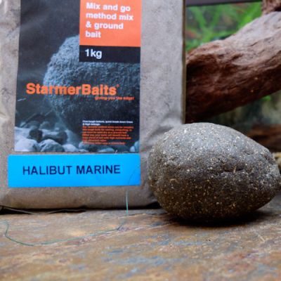 Прикормка Starmer Baits 1kg Halibut Marine Method Mixes 402  (морской палтус)