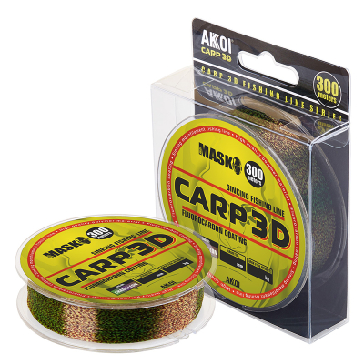 Леска Akkoi Mask Carp 3D 300m Chameleon 0.30mm (15.6kg)