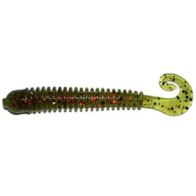 Червь шумовой с твист. хвостом Soft Lures 2.5"/6,35 см., 1,3 гр., запах креветки, цвет 002 (уп. 8 шт.)