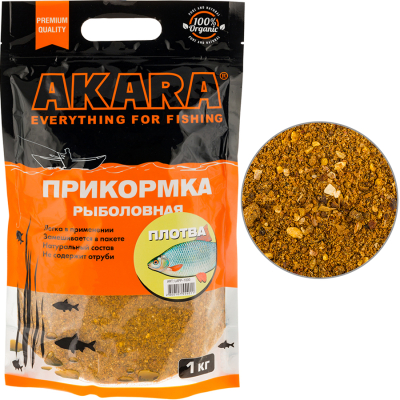 Прикормка Akara Premium Organic 1,0 кг Плотва