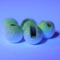 Бусина вольфрамовая Призер с вырезом Glow In Dark 4,6 мм. 0,8гр. уп. 5 шт.