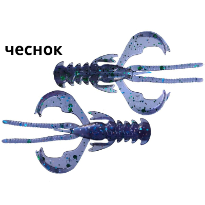 Силиконовые приманки Crazy Fish Nimble 1.2" 76-30-50d-5 чеснок цв. northern lights