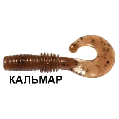 Силиконовая приманка Crazy Fish Power Mace 10-4-8-6 кальмар цв. coffee (кофе)