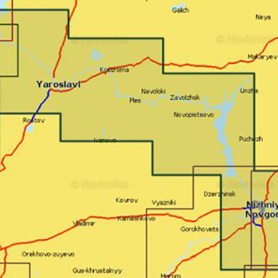 Карта Navionics Rybinsk - N. Novgorod 5G625S2 (Рыбинск - Н. Новгород)